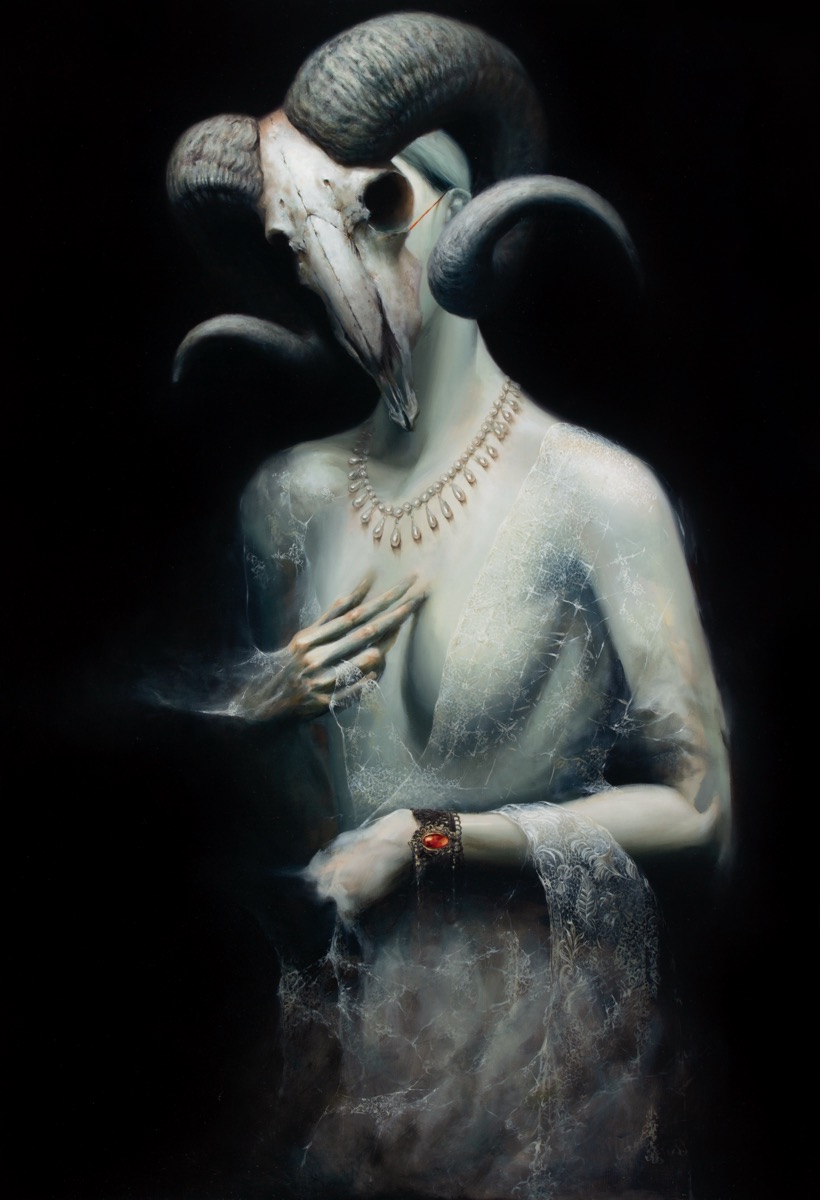 Untitled 2, 2019, oil on canvas by Seongkeun Park.
