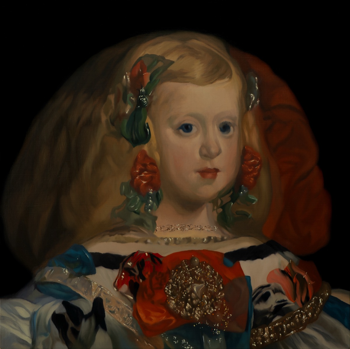 Infanta Margarita Teresa No. 2, 2024, oil on canvas by Seongkeun Park.