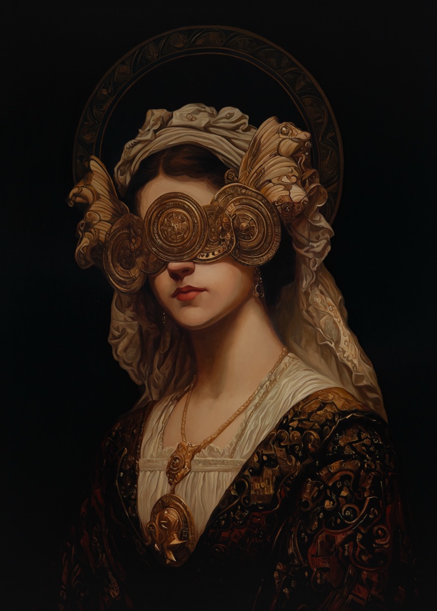 Portrait of Desire No. 1, 2025, oil on canvas by Seongkeun Park.